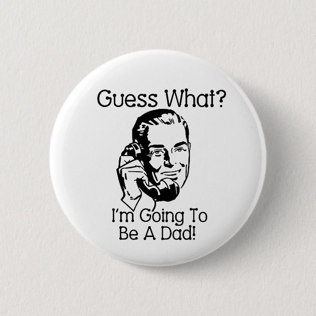 Badge Rond 5 Cm Devenir un papa noir (Devant)