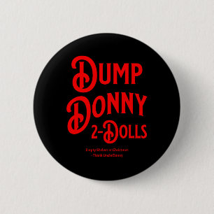 Badge Rond 5 Cm Déverser Donny 2 Poupées Deux Poupées Droits de Do