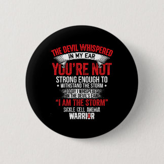 Badge Rond 5 Cm Dévil Whischoi - Sickle Cell Anemia Sensibilisatio