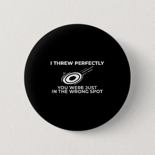 Badge Rond 5 Cm Devis Graphique Funny Disk Golf Pour Flying Disk S