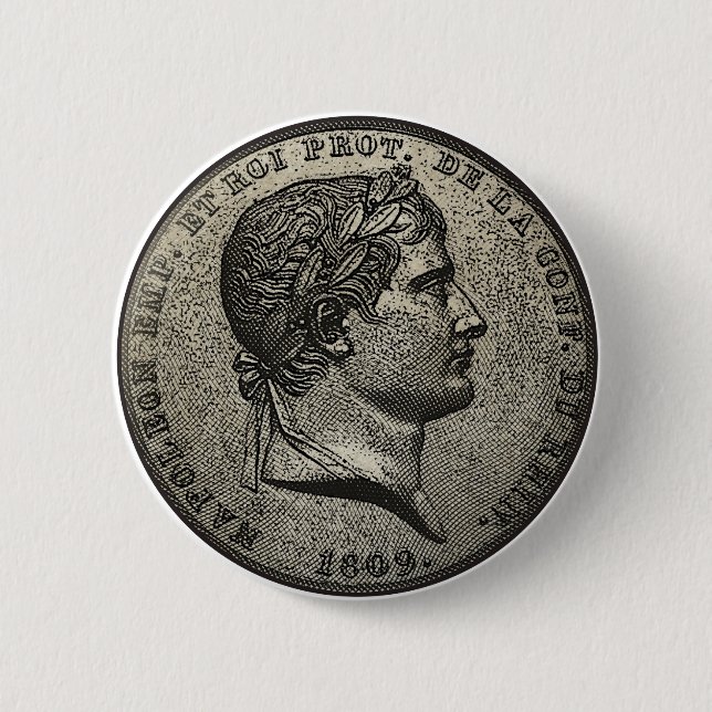 Badge Rond 5 Cm Devise de napoléon (Devant)