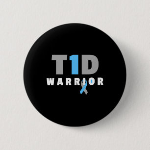 Badge Rond 5 Cm Diabétique Cure - Amusants Type 1 Sensibilisation