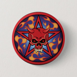 Badge Rond 5 Cm Diable