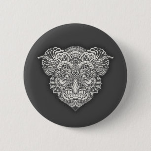 Badge Rond 5 Cm Diable dans les détails