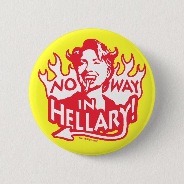 Badge Rond 5 Cm Diable de satin de Hillary (Devant)