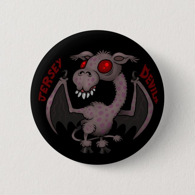Badge Rond 5 Cm Diable du Jersey (Devant)