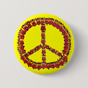 Badge Rond 5 Cm Diables pour le bouton de paix