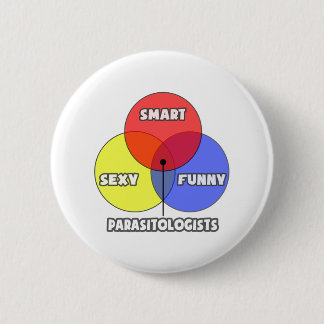 Badge Rond 5 Cm Diagramme de Venn .. Parasitologues