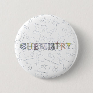 Badge Rond 5 Cm Diagrammes de chimie et conception de typographie