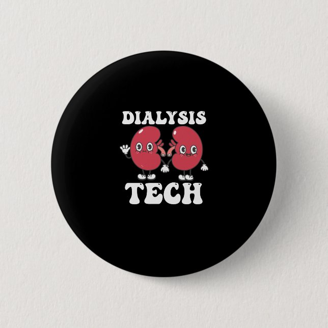Badge Rond 5 Cm Dialyse Tech Retro Super (Devant)