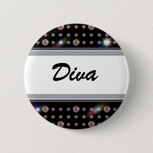 Badge Rond 5 Cm Diamant 500 d'éblouissement