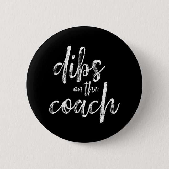 Badge Rond 5 Cm Dibs Sur L'Entraîneur (Devant)