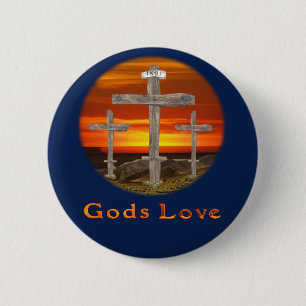 Badge Rond 5 Cm Dieu aime