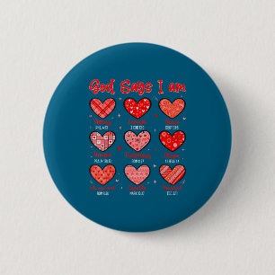 Badge Rond 5 Cm Dieu de la Saint-Valentin dit que je suis un verse