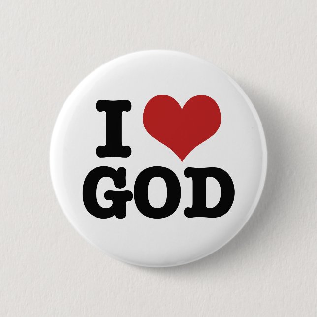 Badge Rond 5 Cm Dieu du Coeur (Devant)