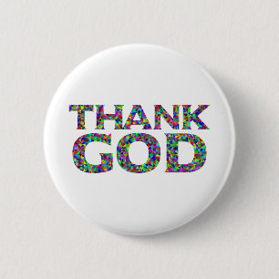 Badge Rond 5 Cm Dieu merci