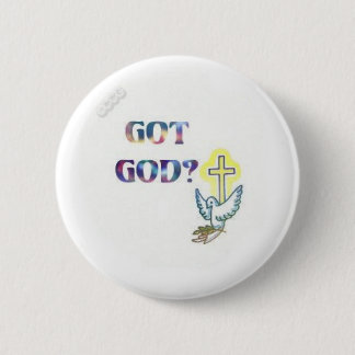 Badge Rond 5 Cm Dieu obtenu ? Bouton