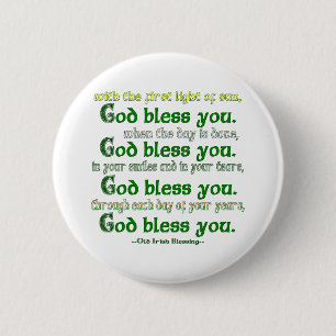 Badge Rond 5 Cm Dieu te bénisse