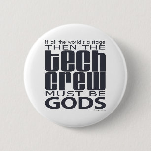 Badge Rond 5 Cm Dieux d'équipage de technologie
