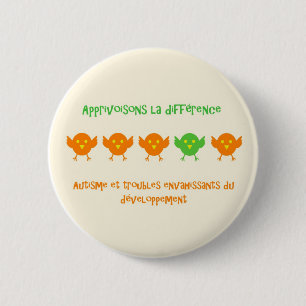 Badge Rond 5 Cm Différence rond2 - macaron de La d'Apprivoisons