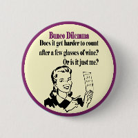 Dilemme drôle de Bunco avec la rétro femme