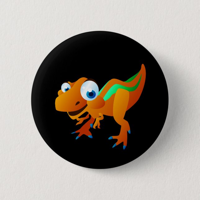 Badge Rond 5 Cm Dina le dinosaure (Devant)