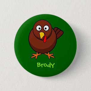 Badge Rond 5 Cm Dinde douce