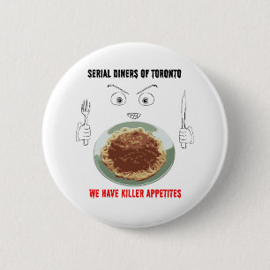 Badge Rond 5 Cm Diners3 périodiques - Appétit de tueur