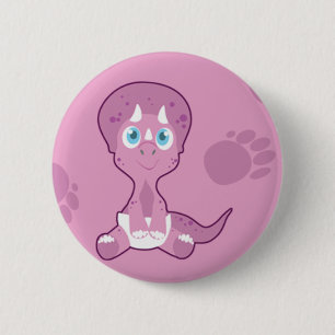 Badge Rond 5 Cm Dino Babies