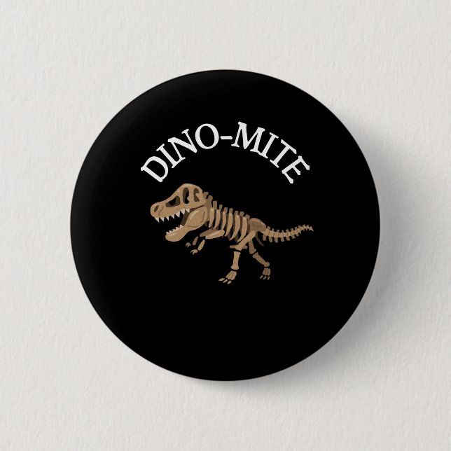 Badge Rond 5 Cm Dinomite (Devant)