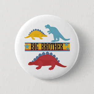 Badge Rond 5 Cm Dinosaur Big Brother