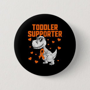 Badge Rond 5 Cm Dinosaure de sensibilisation 2