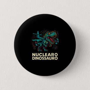 Badge Rond 5 Cm Dinosaure Nucléaire - Enfants avec Brainrot Italie
