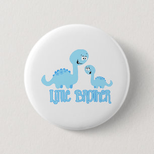 Badge Rond 5 Cm Dinosaures Petit Frère