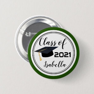 Badge Rond 5 Cm Diplômé - Classe de 20XX - Personnalisation