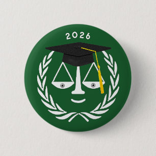 Badge Rond 5 Cm Diplôme Créatif de l'École de Droit