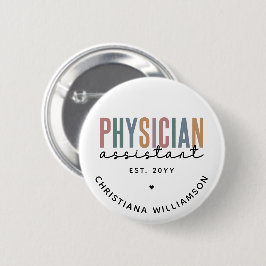Badge Rond 5 Cm Diplôme d'adjoint de médecin PA personnalisé