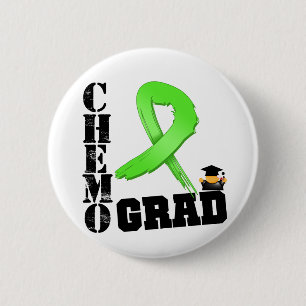 Badge Rond 5 Cm Diplômé de chimio de lymphome de Non-Hodgkins