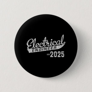 Badge Rond 5 Cm Diplôme de génie électrique 2025