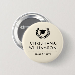 Badge Rond 5 Cm Diplôme d'études scolaires et collégiales personna