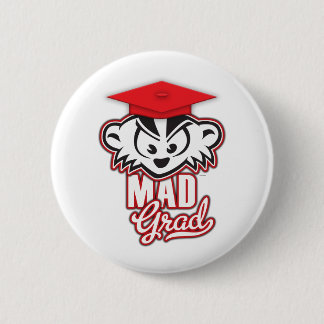 Badge Rond 5 Cm Diplômé FOU de MadBadger