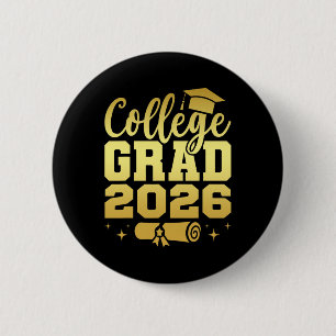 Badge Rond 5 Cm Diplômé universitaire promotion 2026 diplômé remis