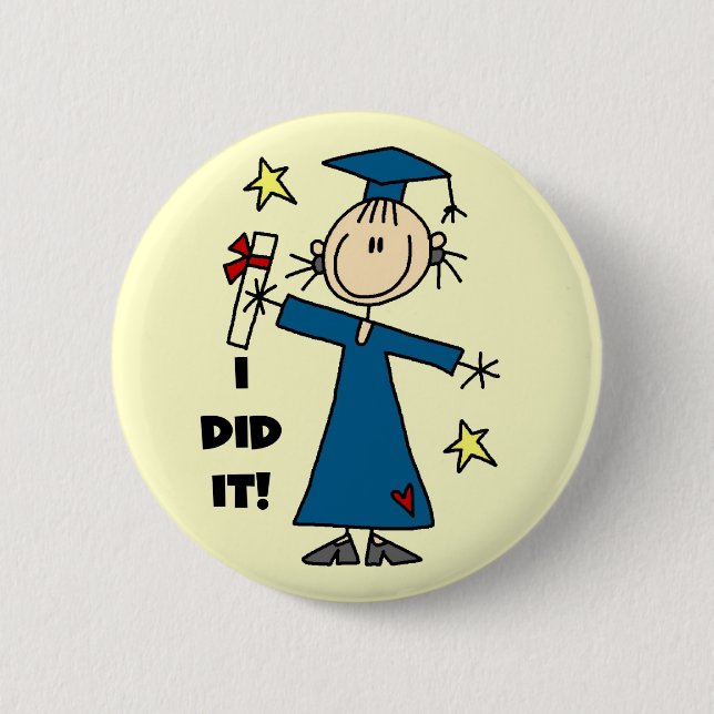 Badge Rond 5 Cm Diplômée (Devant)