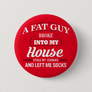 Badge Rond 5 Cm Dire drôle du père noël