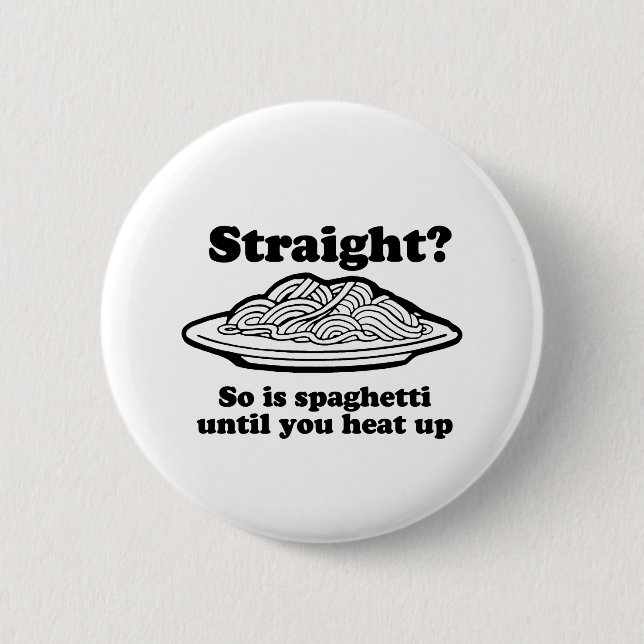 Badge Rond 5 Cm DIRECTEMENT ? Sont ainsi les spaghetti (Devant)