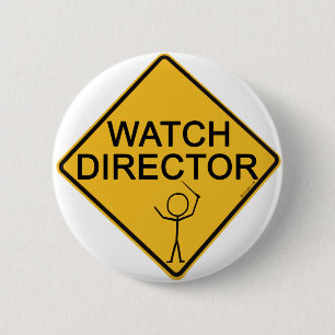 Badge Rond 5 Cm Directeur de la surveillance