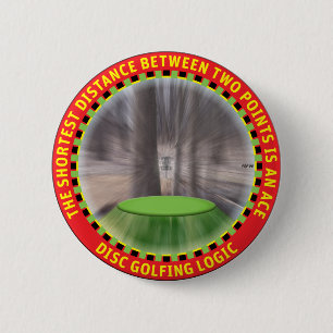 Badge Rond 5 Cm Disk Golf Logic #1