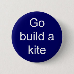 Badge Rond 5 Cm Disparaissent la construction un cerf-volant