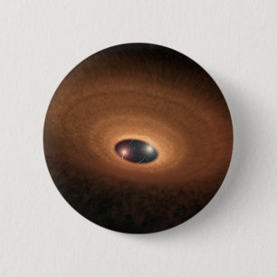 Badge Rond 5 Cm Disque D'Étoiles De Matériel Dusty