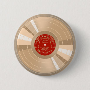 Badge Rond 5 Cm Disque d'or